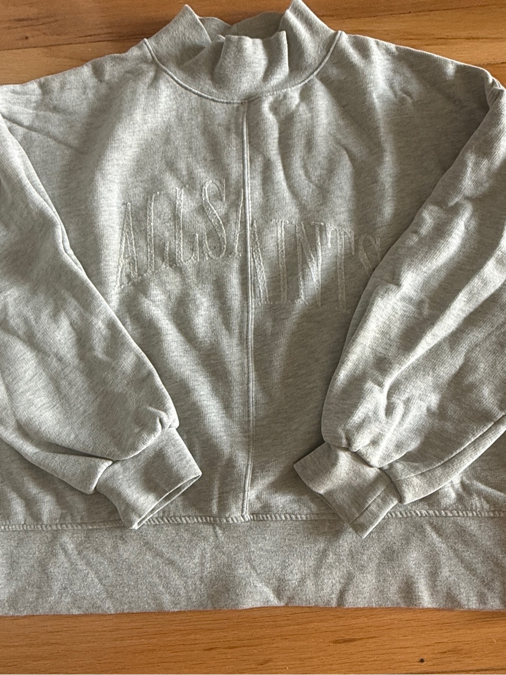 AllSaints Light Grey Crewneck Sweatshirt